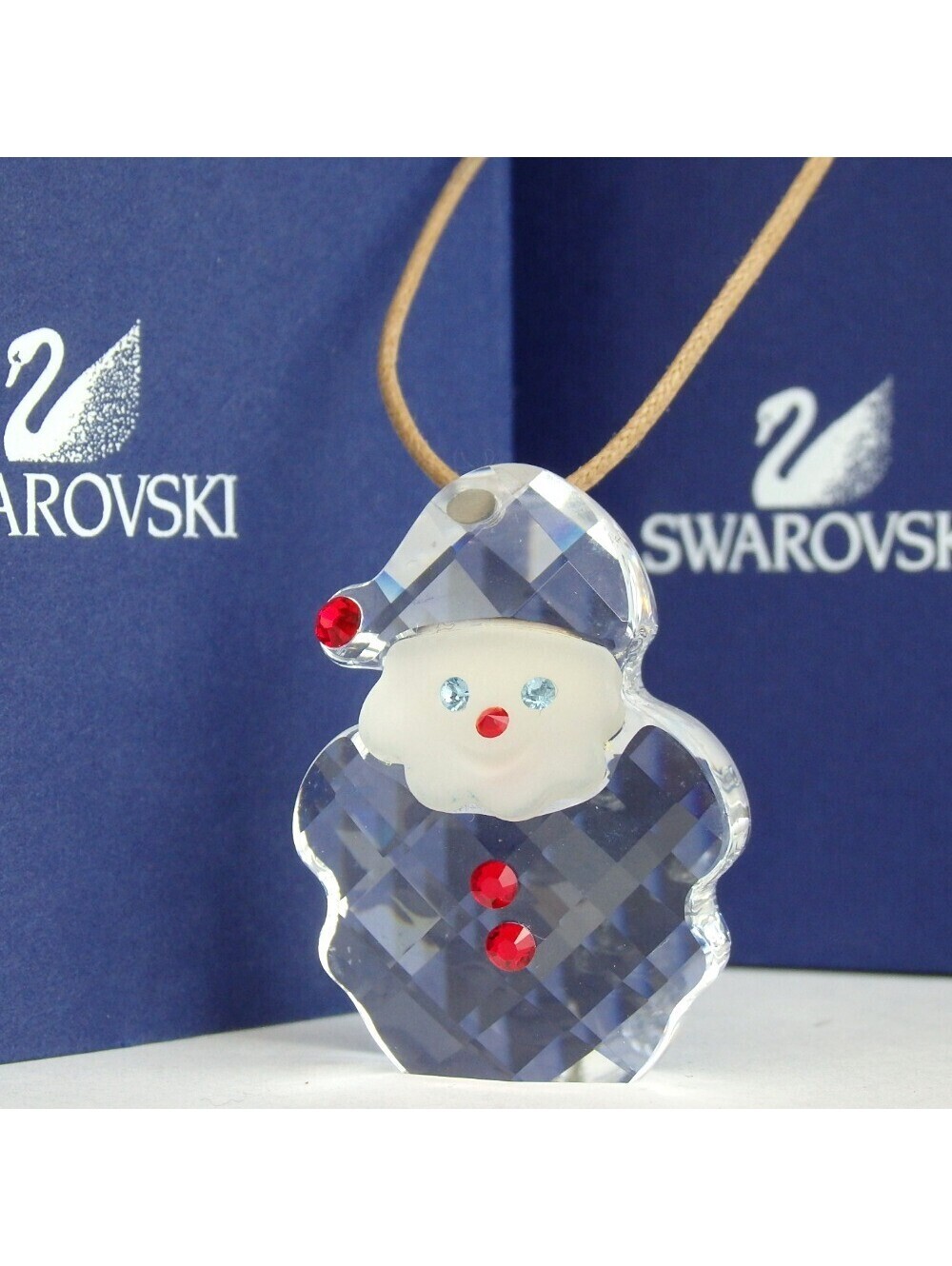 Rare Authentic Swarovski Santa Claus necklace crystal [Used]